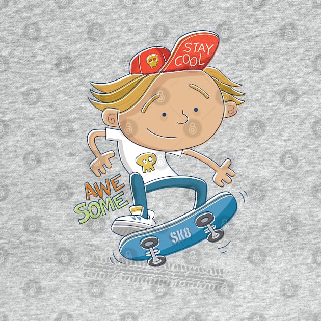 Awesome Skater Dude by vaughanduck